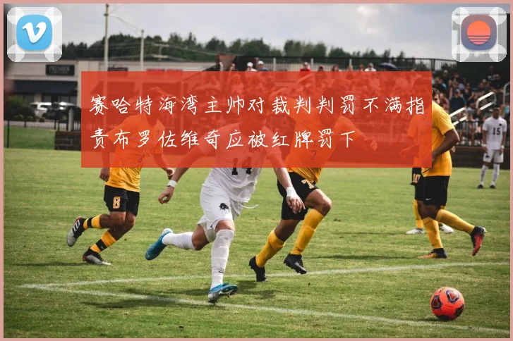 赛哈特海湾主帅对裁判判罚不满指责布罗佐维奇应被红牌罚下